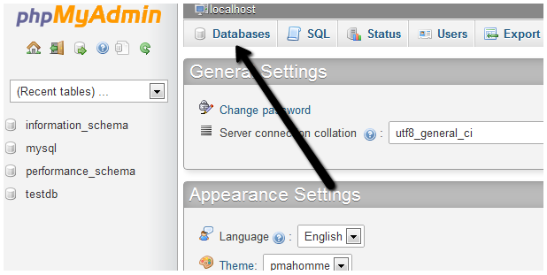 How to change the default theme for new databases?